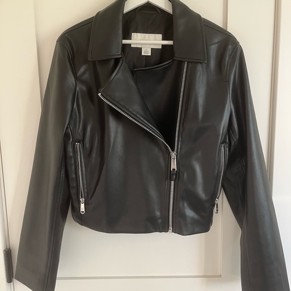 Calvin Klein Faux Leather Jacket